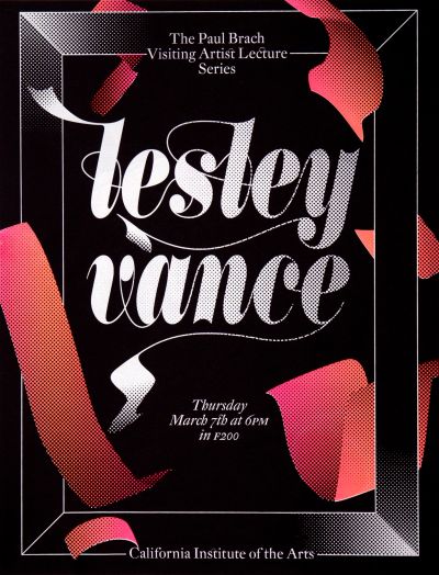 CalArts poster: Lesley Vance by Benjamin Woodlock 