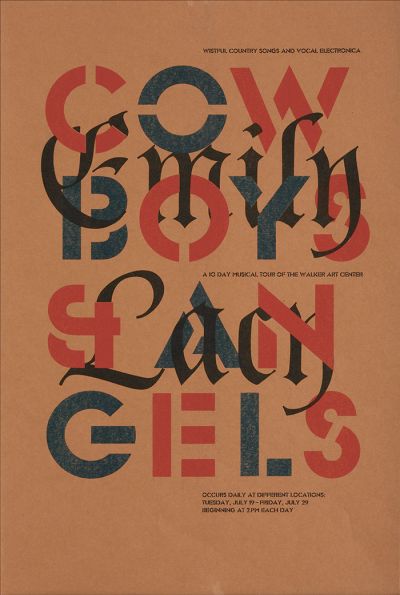 CalArts poster: Cowboys &#038; Angels by Joe Potts 