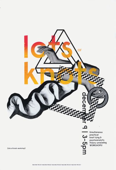 CalArts poster: Lots of Knots by Kat Dickinson 