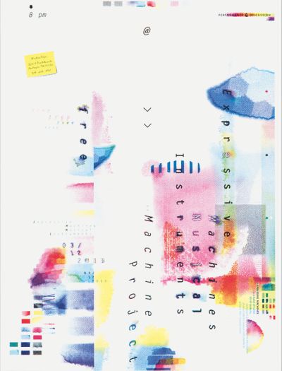 CalArts poster: Expressive Machines by Calvin Rye Cathy Kangwon Lee 