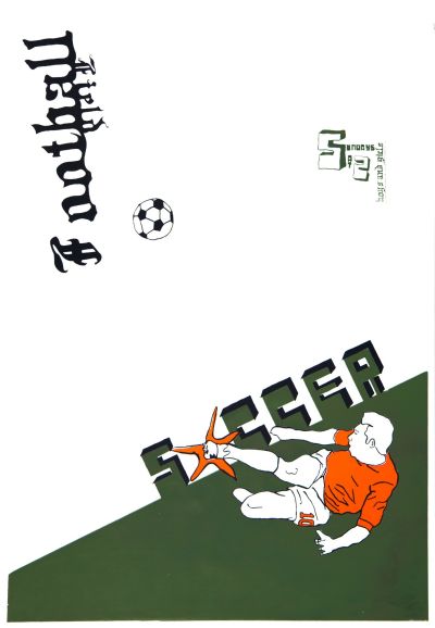 CalArts poster: Boys And Girls Soccer by Michael Worthington 