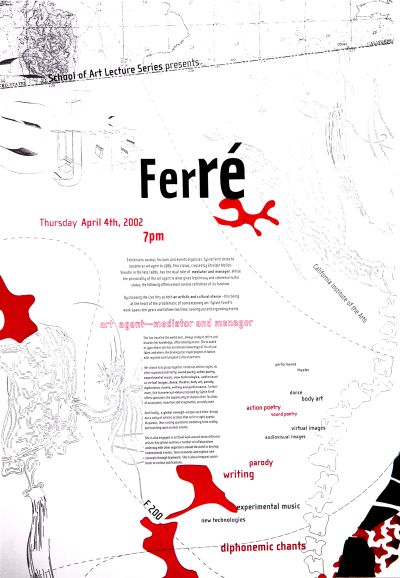 CalArts poster: Sylvie Ferre by Helena Fruehauf 