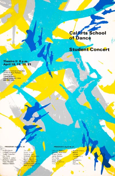 CalArts poster: CalArts School of Dance Student Concert (1/2) by 