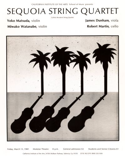CalArts poster: Sequoia String Quartet by 