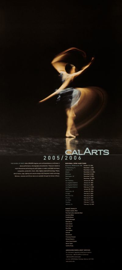 CalArts poster: CalArts School of Dance by 