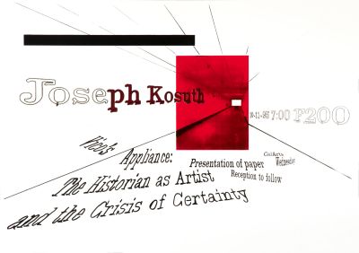 CalArts poster: Joseph Kosuth by 