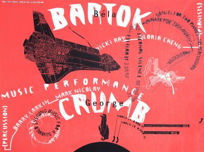 CalArts poster: Bartok / Crumb by Barry Deck 