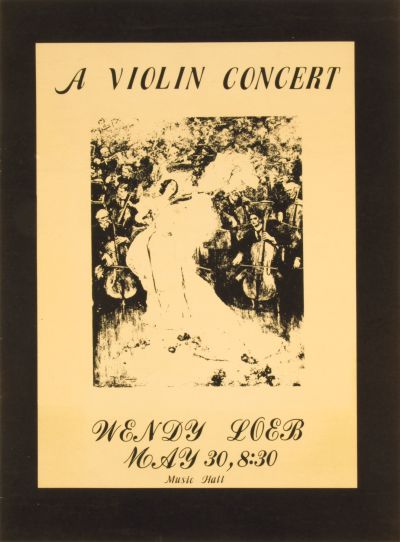 CalArts poster: A Violin Concert by 