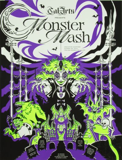 CalArts poster: Monster Mash 2022 by Paulina Gruzdev Josh Lin 