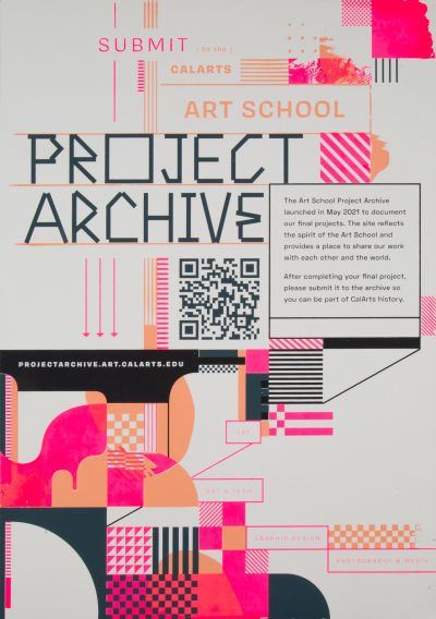 CalArts poster: Project Archive by Jada Merritt 