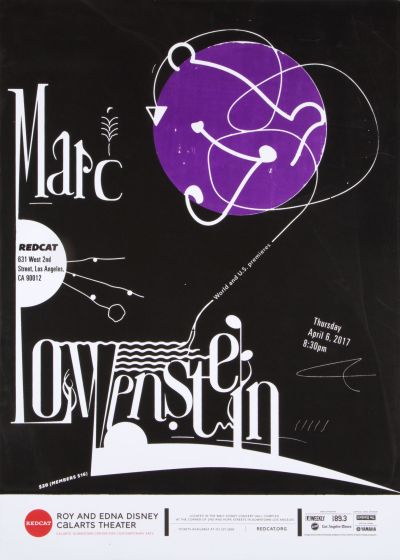 CalArts poster: Marc Lowenstein by Kang Hong Nadia Korepanova 