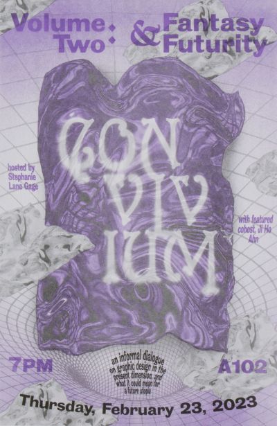 CalArts poster: Convivium Fantasy &#038; Futurity by Stephanie Lane Gage Jiho Ahn 