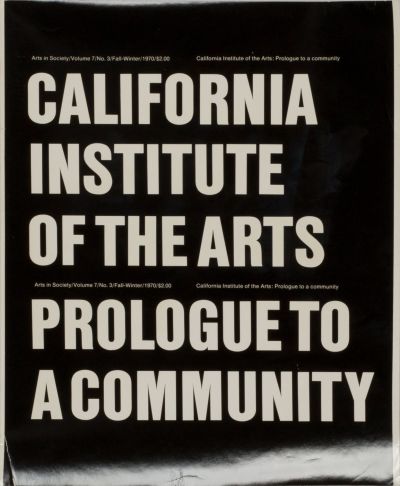 CalArts poster: CalArts Prologues To A Community by 