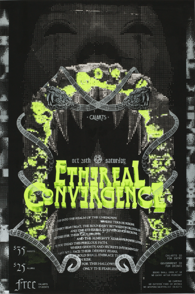 CalArts poster: Ethereal Convergence by Stanley Jung Yujin Park 
