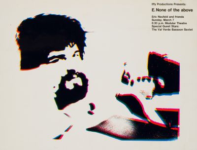 CalArts poster: E. None of the Above by Terry Brauer David Fick 