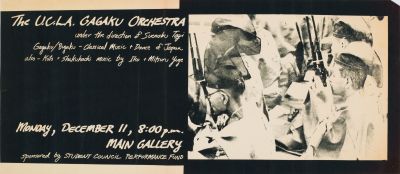 CalArts poster: The UCLA Gagaku Orchestra by Tim Wolf 