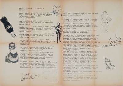 CalArts poster: Student Council Minutes by 