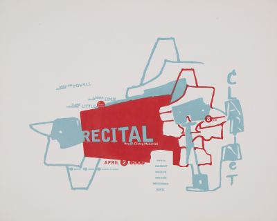 CalArts poster: William Powell Recital by Shoshannah Day Strauss 