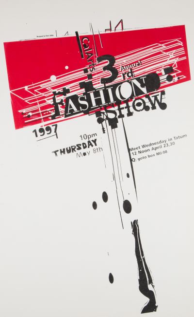 CalArts poster: 3rd Annual Fashion Show by Christopher Selby 
