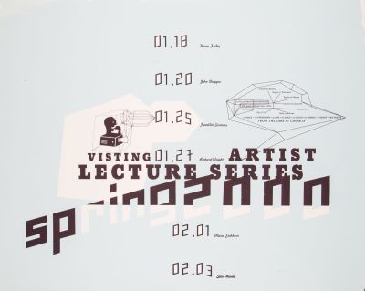 CalArts poster: Spring 2000 Visiting Artist Lecture Series by 