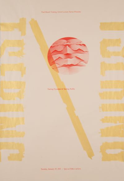 CalArts poster: Tsering Nyandak Tsering Norbu by Thea Lorentzen Tim Belonax 