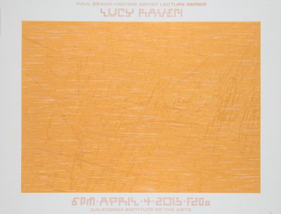 CalArts poster: Lucy Raven by Tom Kracauer 