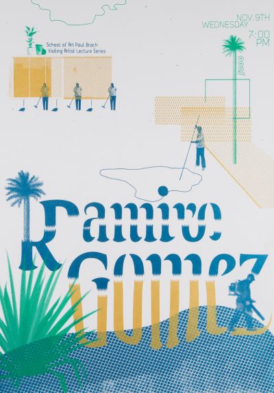 CalArts poster: Ramiro Gomez by Jae Ee Nadia Korepanova 