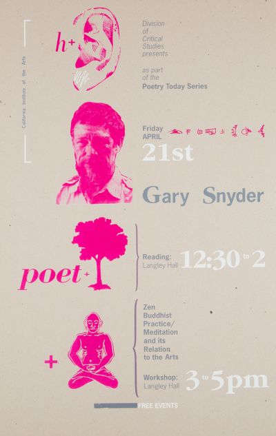 CalArts poster: Gary Snyder by 