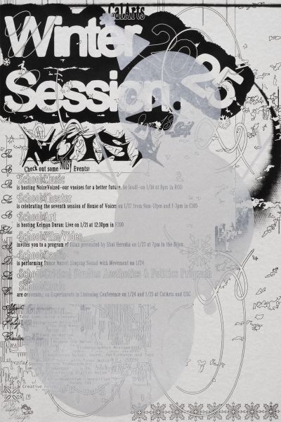 CalArts poster: Winter Session 2025 by Seo Bin Park 
