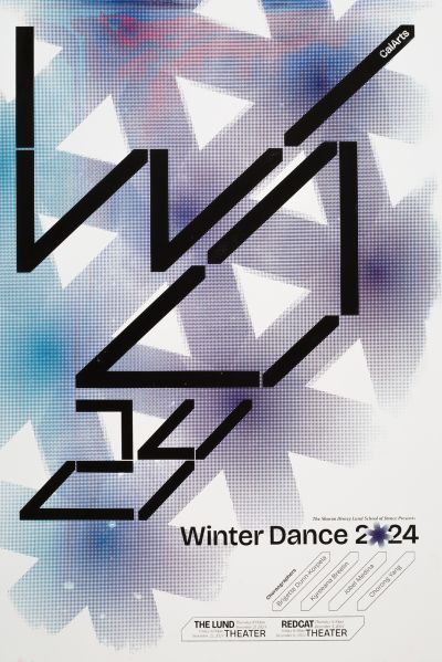 CalArts poster: Winter Dance 2024 by Oscar Thompson Zach Roberts 