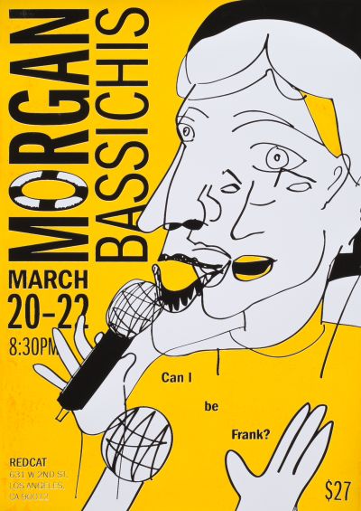 CalArts poster: Morgan Bassichis by Arlo Robbins Dain Yoon 