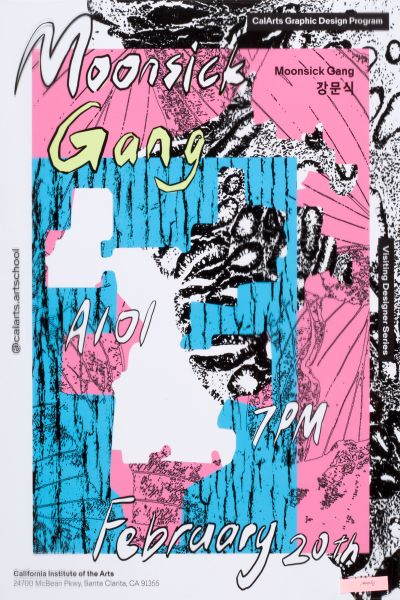 CalArts poster: Moonsick Gang by Sen Park Olivia Xu 