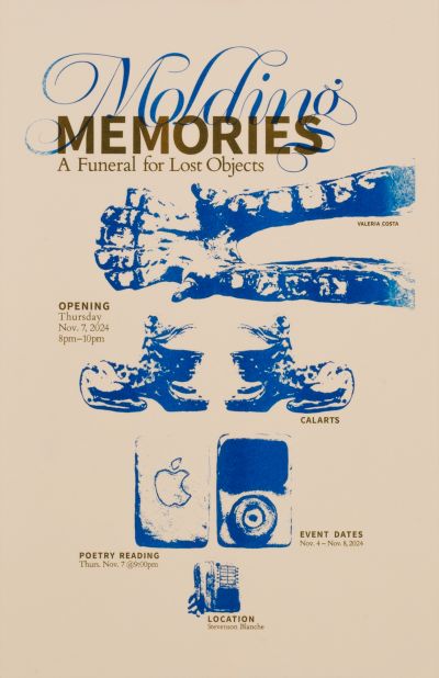 CalArts poster: Molding Memories by Val Costa 