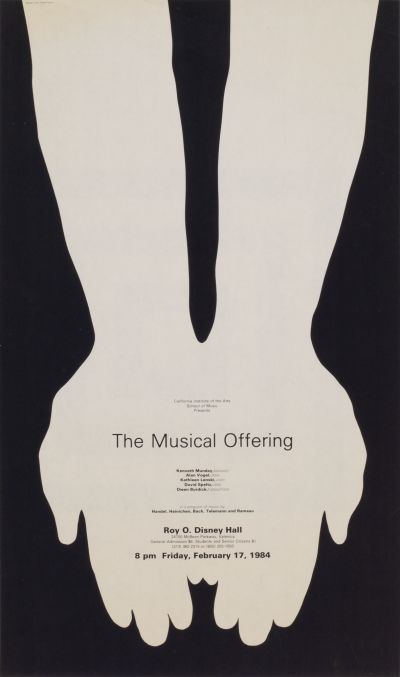 CalArts poster: The Musical Offering by Don Hendricksen 
