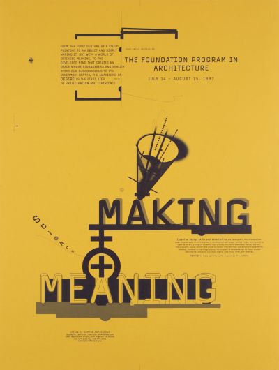 CalArts poster: Making Meaning by 