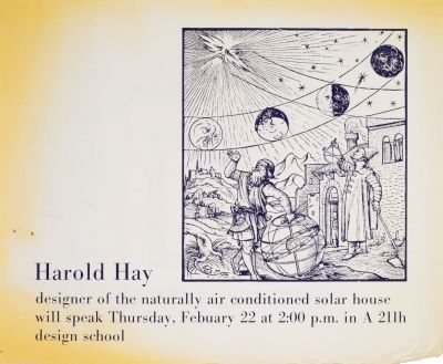 CalArts poster: Harold Hay by Laurie Raskin 