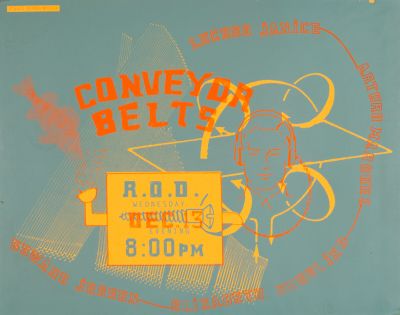 CalArts poster: Conveyor Belts by Robin Cottle 