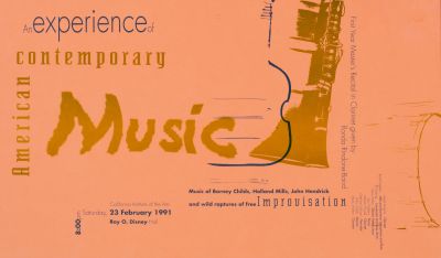 CalArts poster: An Experience of Contemporary American Music by 