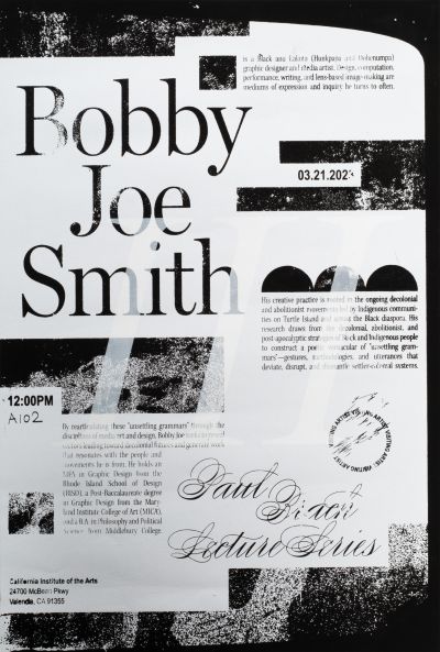 CalArts poster: Bobby Joe Smith by Louise-Audrey Zenezini 