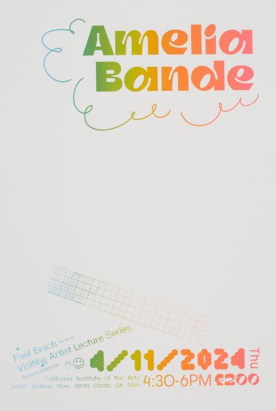 CalArts poster: Amelia Bande 2/2 by Ingrid Tai 