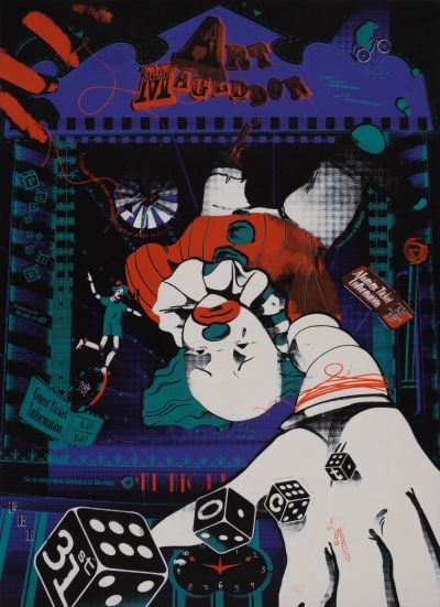 CalArts poster: CalArts Halloween 2025: Artmageddon by Adi Osti Maria Garsa Kathy Nam 