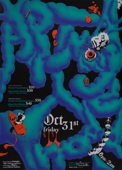 CalArts poster: CalArts Halloween 2025: Artmageddon by Seyi Choi Adi Osti Dain Yoon 