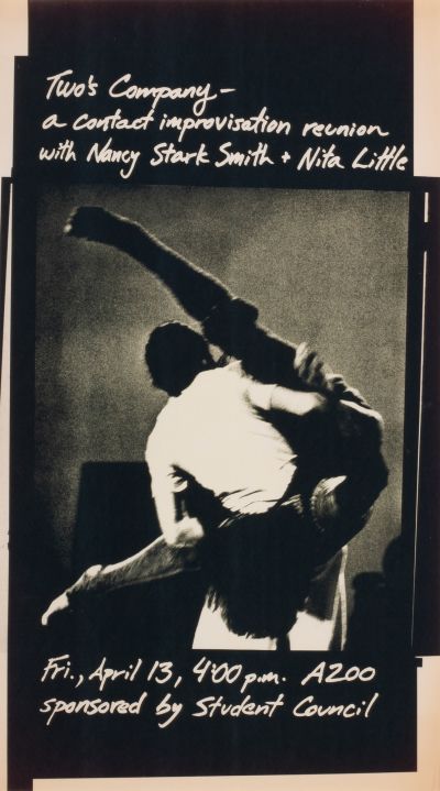 CalArts poster: Two’s Company: A Contact Improvisation Reunion by Tim Wolf 