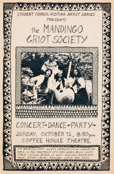 CalArts poster: The Mandingo Griot Society by Tim Wolf 