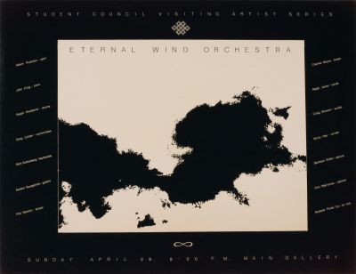 CalArts poster: Eternal Wind Orchestra (Negative) by Tim Wolf 