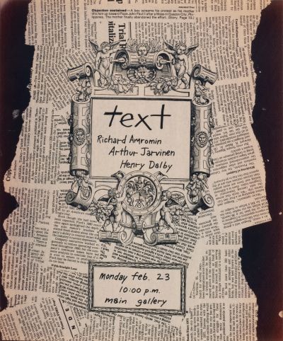 CalArts poster: Text (Positive) by Tim Wolf 