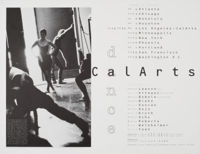 CalArts poster: CalArts Dance by Caryn Aono 