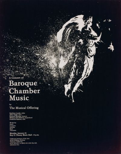 CalArts poster: Baroque Chamber Music by 