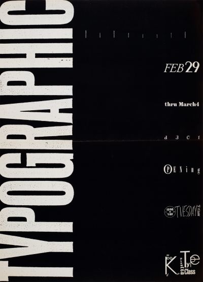 CalArts poster: Typographic by 