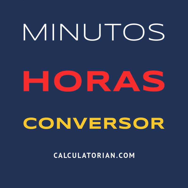 Conversão de minutos em horas 